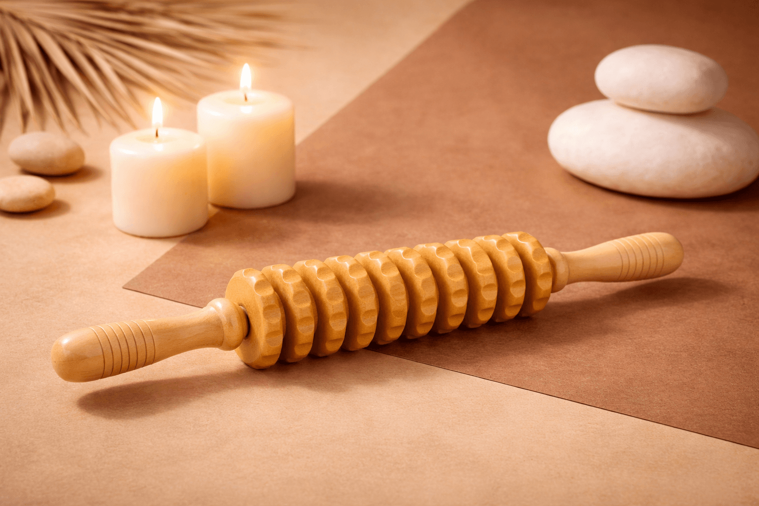 Rouleaux en bois de madérothérapie utilisés pour traiter la cellulite à Marseille